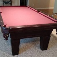 Fischer Slate Pool Table, 2 Chairs, 6 Pool Sticks and Accessories