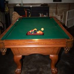 American Heritage 7' Slate Pool Table and Accessories