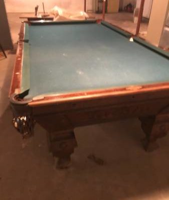 Brunswick Pool Table 1800's